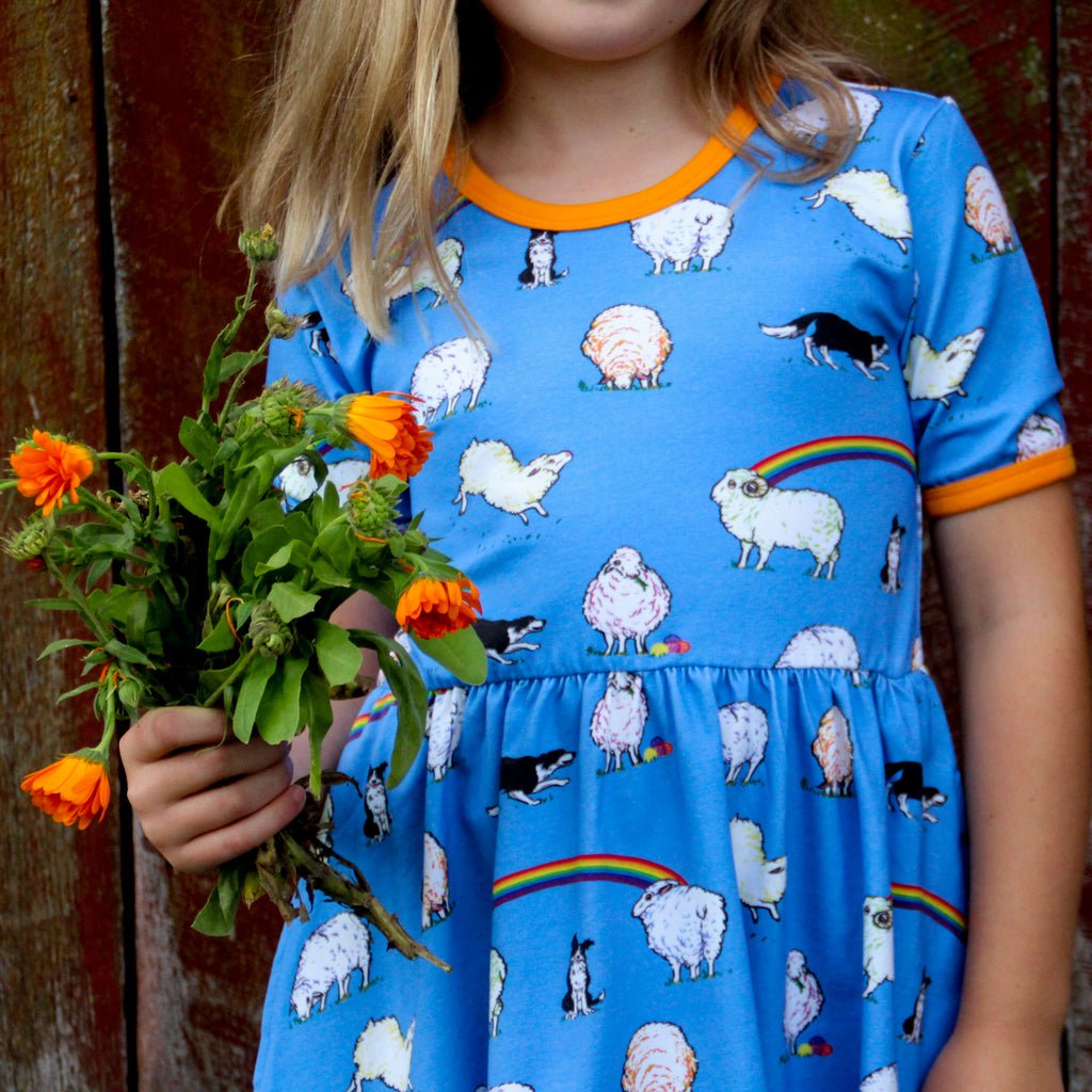 Rainbow Sheep | Babydoll dress