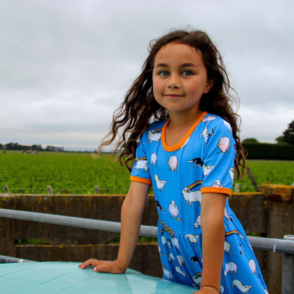 Rainbow Sheep | Babydoll dress