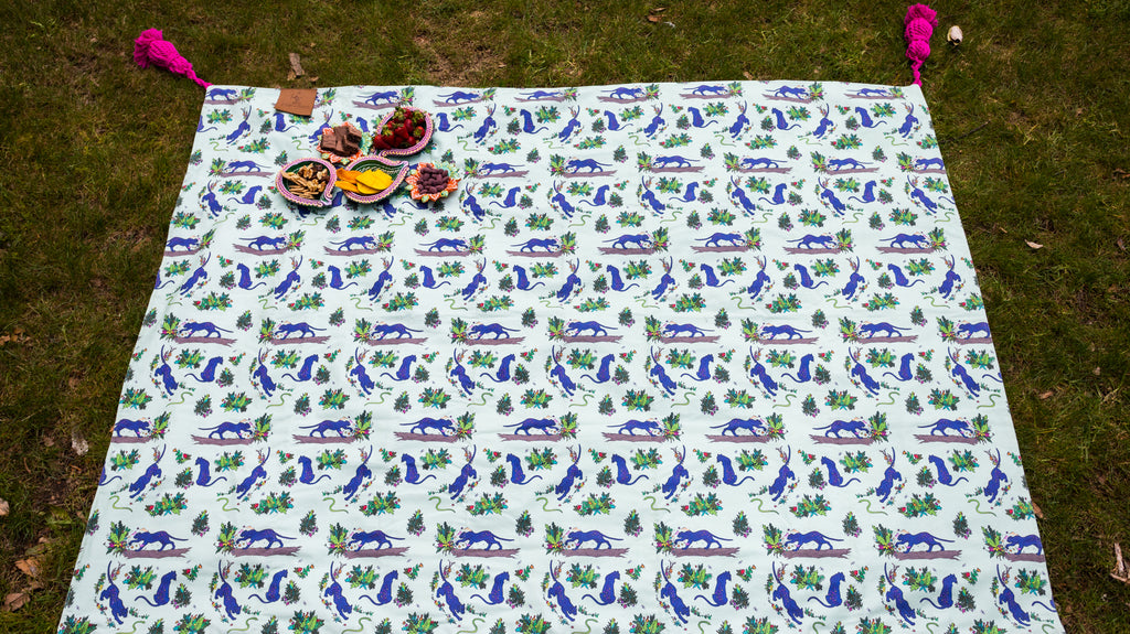 Picnic Blanket | Divya the Flower Painting Panther