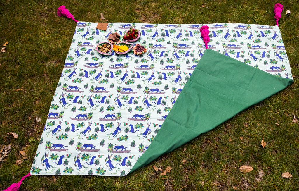 Picnic Blanket | Divya the Flower Painting Panther