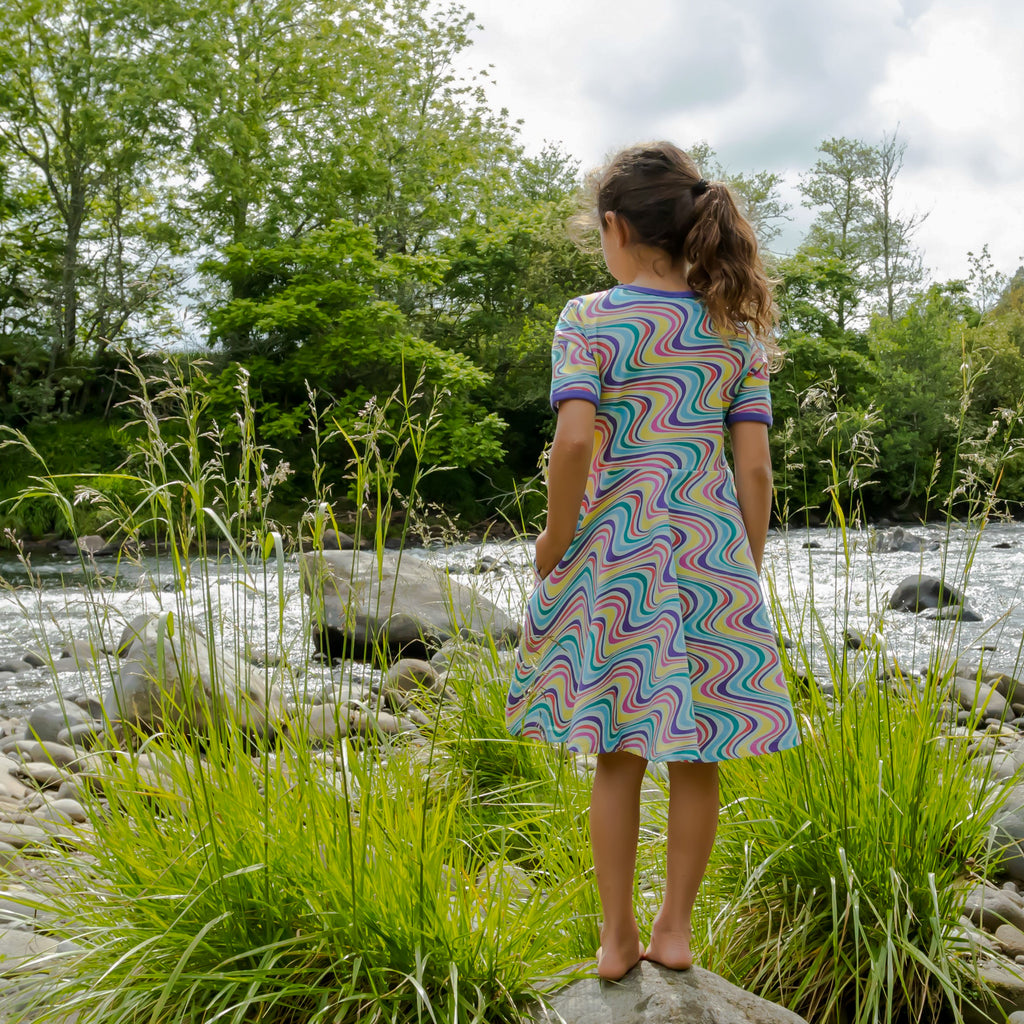 Rainbow River | Rainbow Swirl | Twirl dress