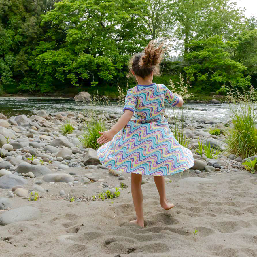 Rainbow River | Rainbow Swirl | Twirl dress