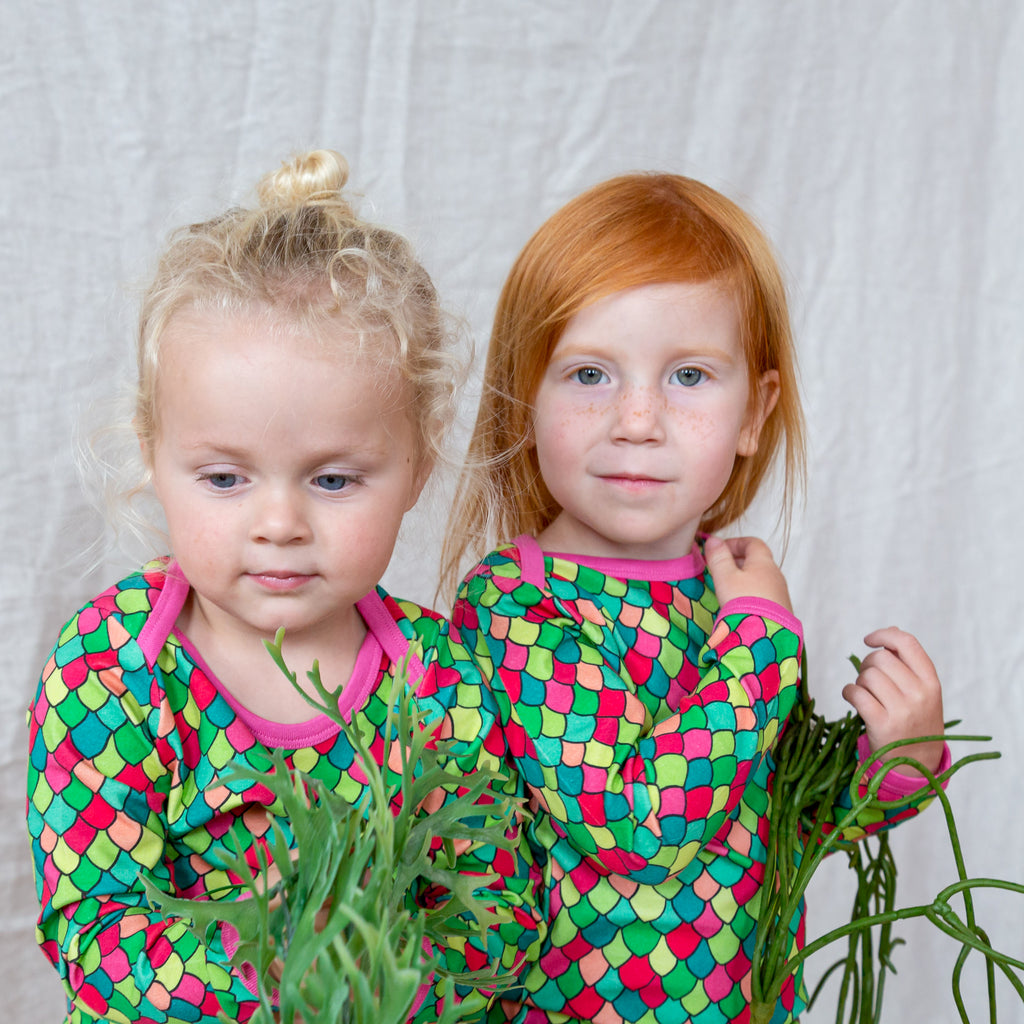 Rainbow Scales - Pink Cosmos | Onesie body suit