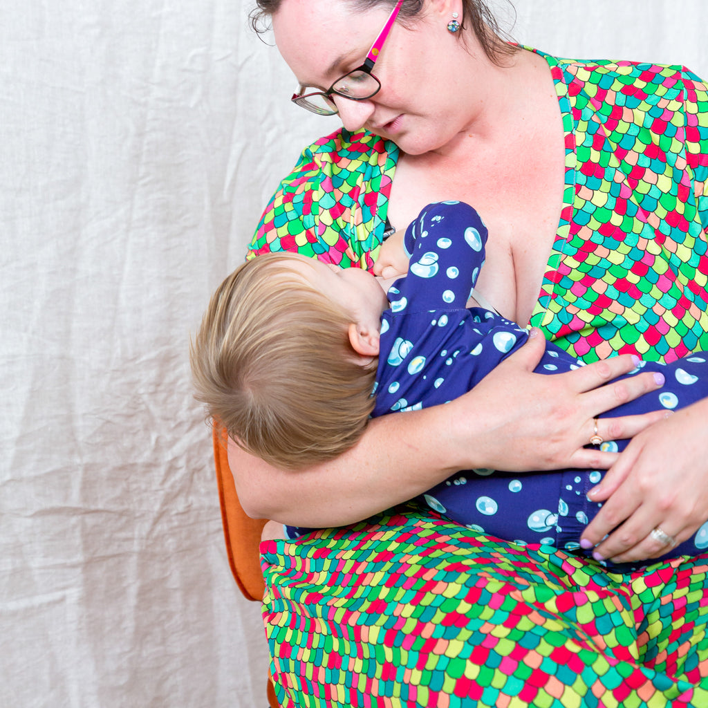 Pink Cosmos Rainbow Scales | Coco Dress