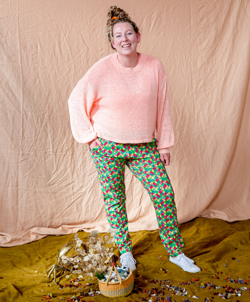 Rainbow Scales Pink Cosmos | Soft pant
