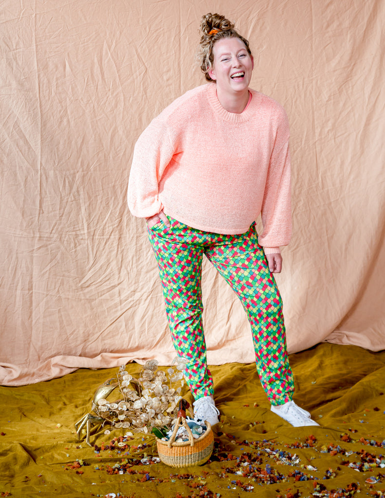 Rainbow Scales Pink Cosmos | Soft pant