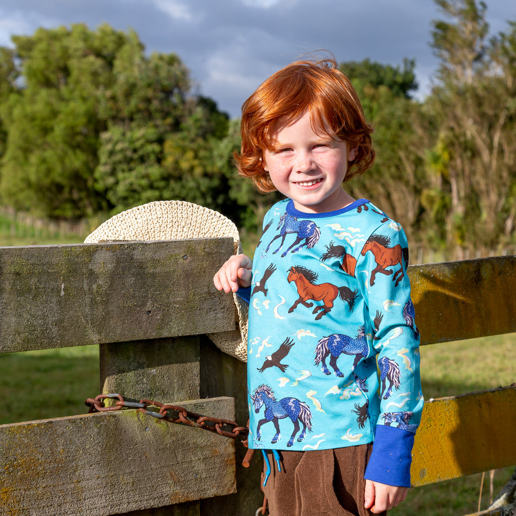 unisex boys unicorn top