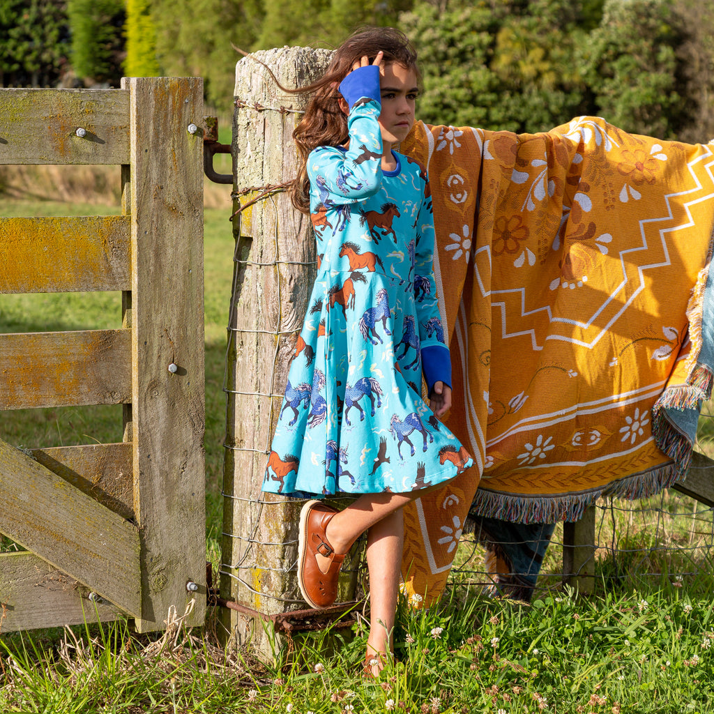 girls wild horses dress new zealand