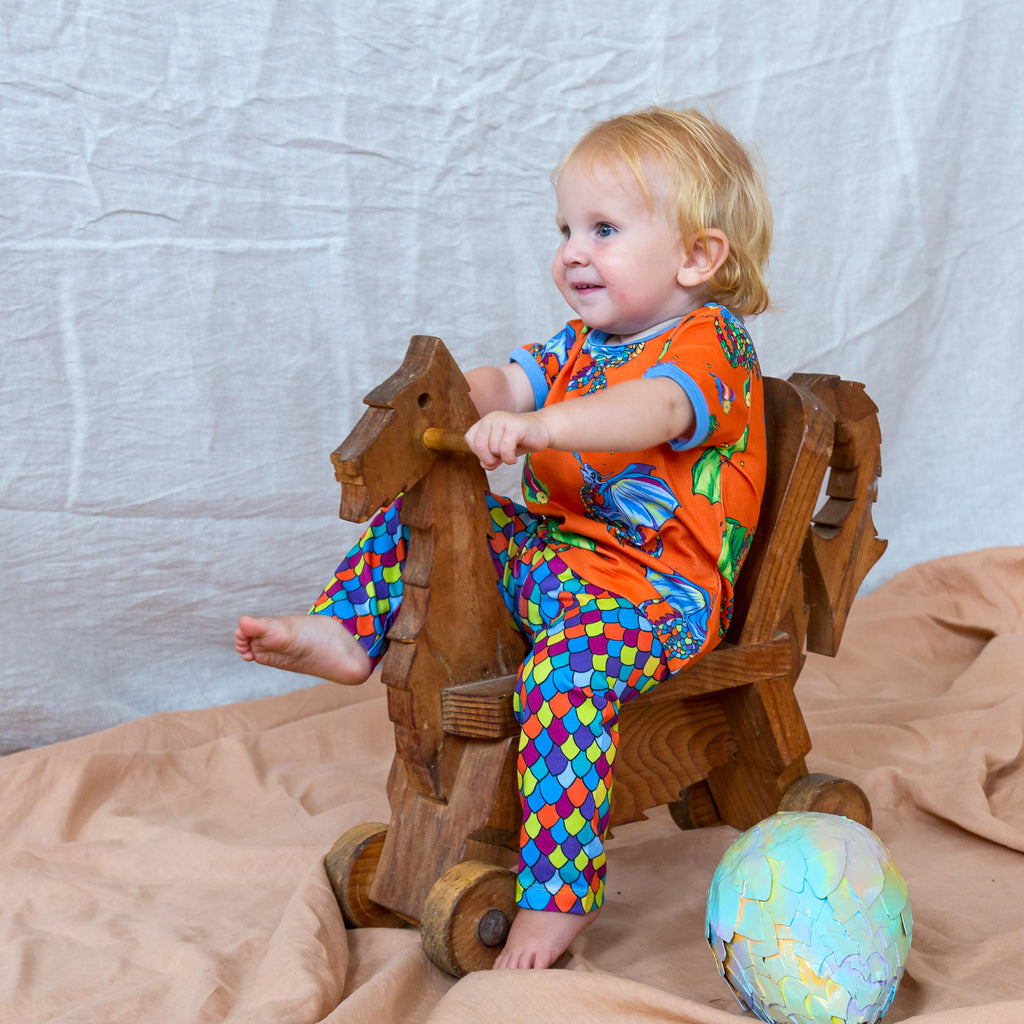 Rainbow scales - Blue Light | Leggings