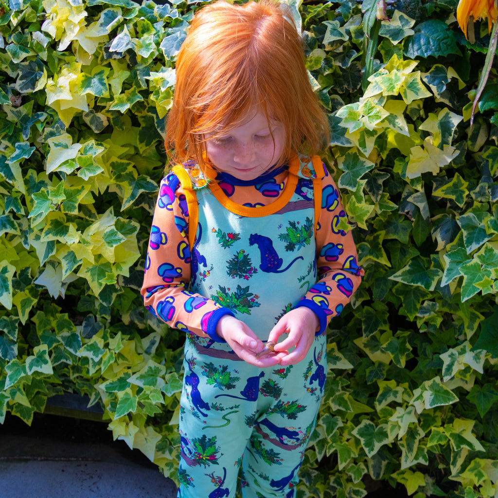 Flower Painting Panther | Overalls