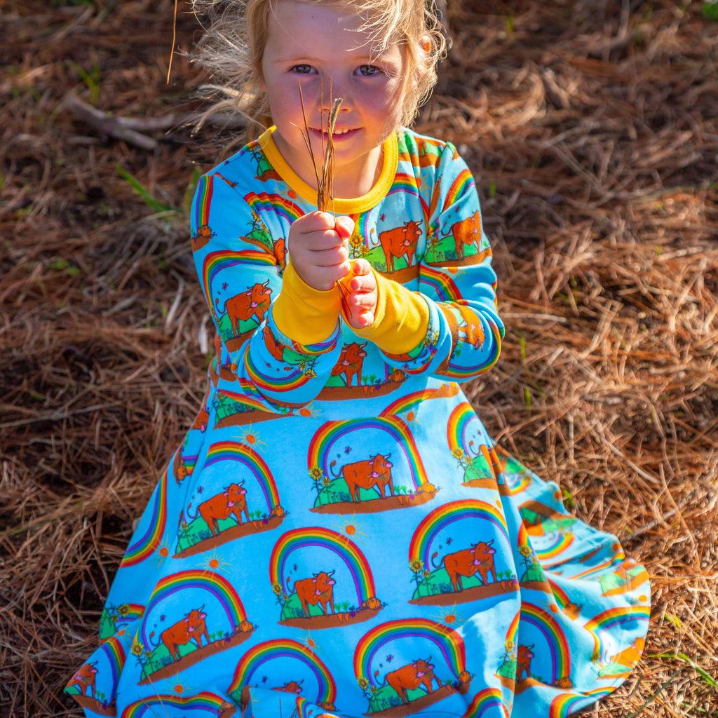 Gus in the Garden | Long Sleeve Twirl Dress