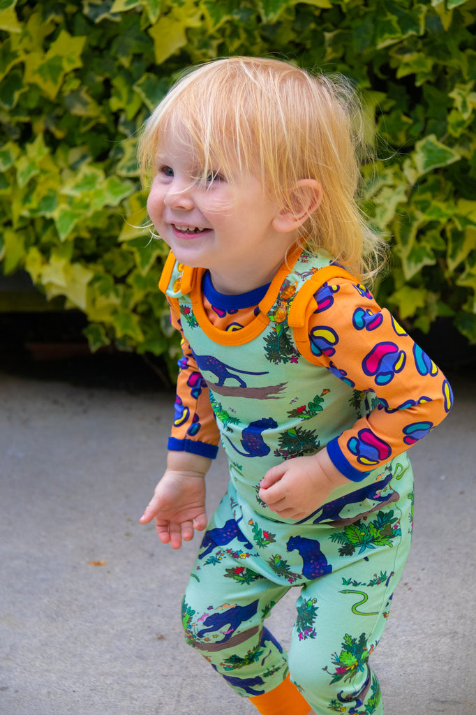 Flower Painting Panther | Overalls