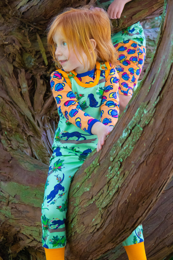Flower Painting Panther | Overalls