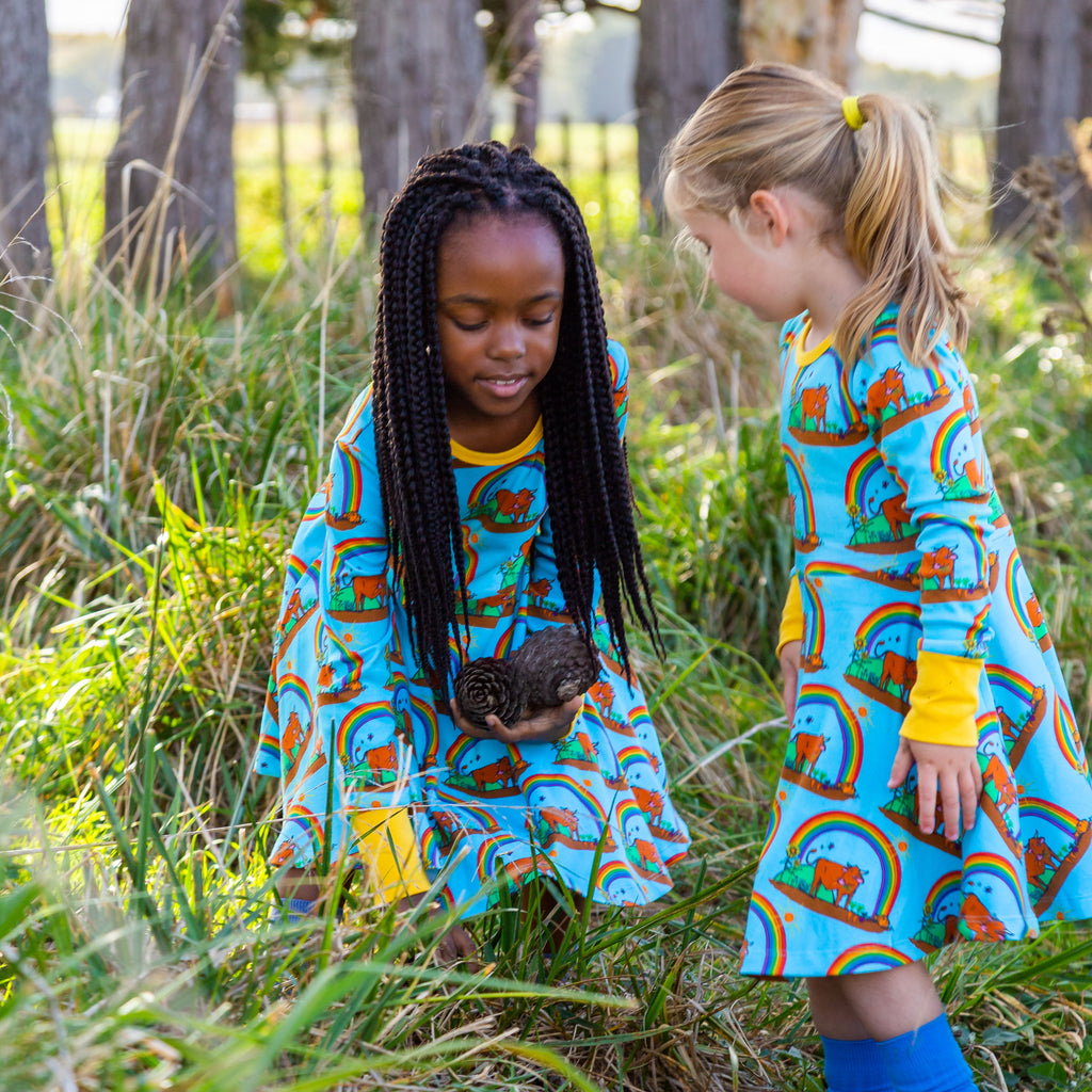 Gus in the Garden | Long Sleeve Twirl Dress