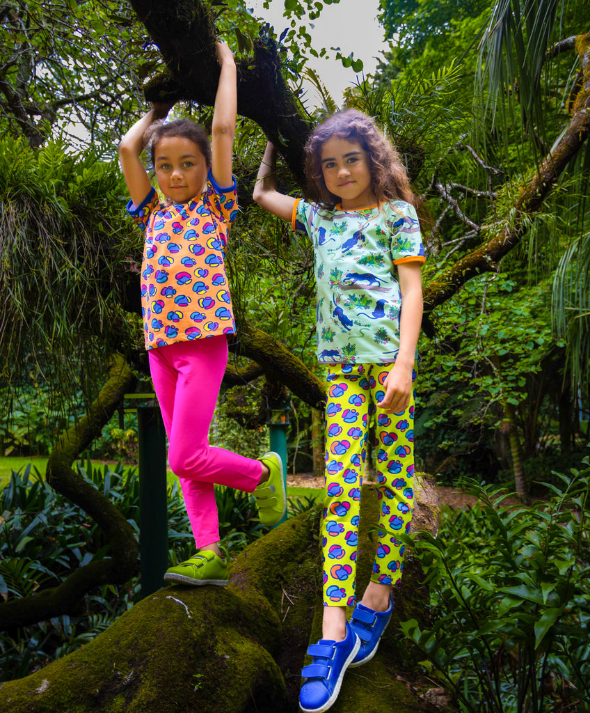 Leggings | Pink Peacock