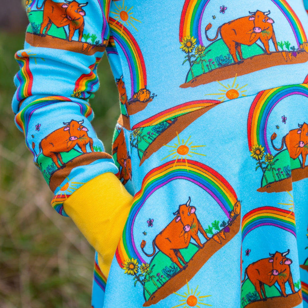 Gus in the Garden | Long Sleeve Twirl Dress