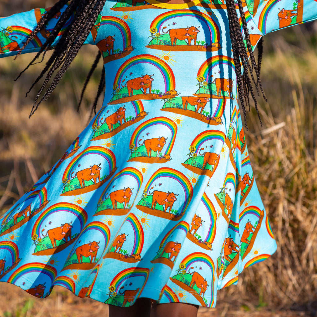Gus in the Garden | Long Sleeve Twirl Dress