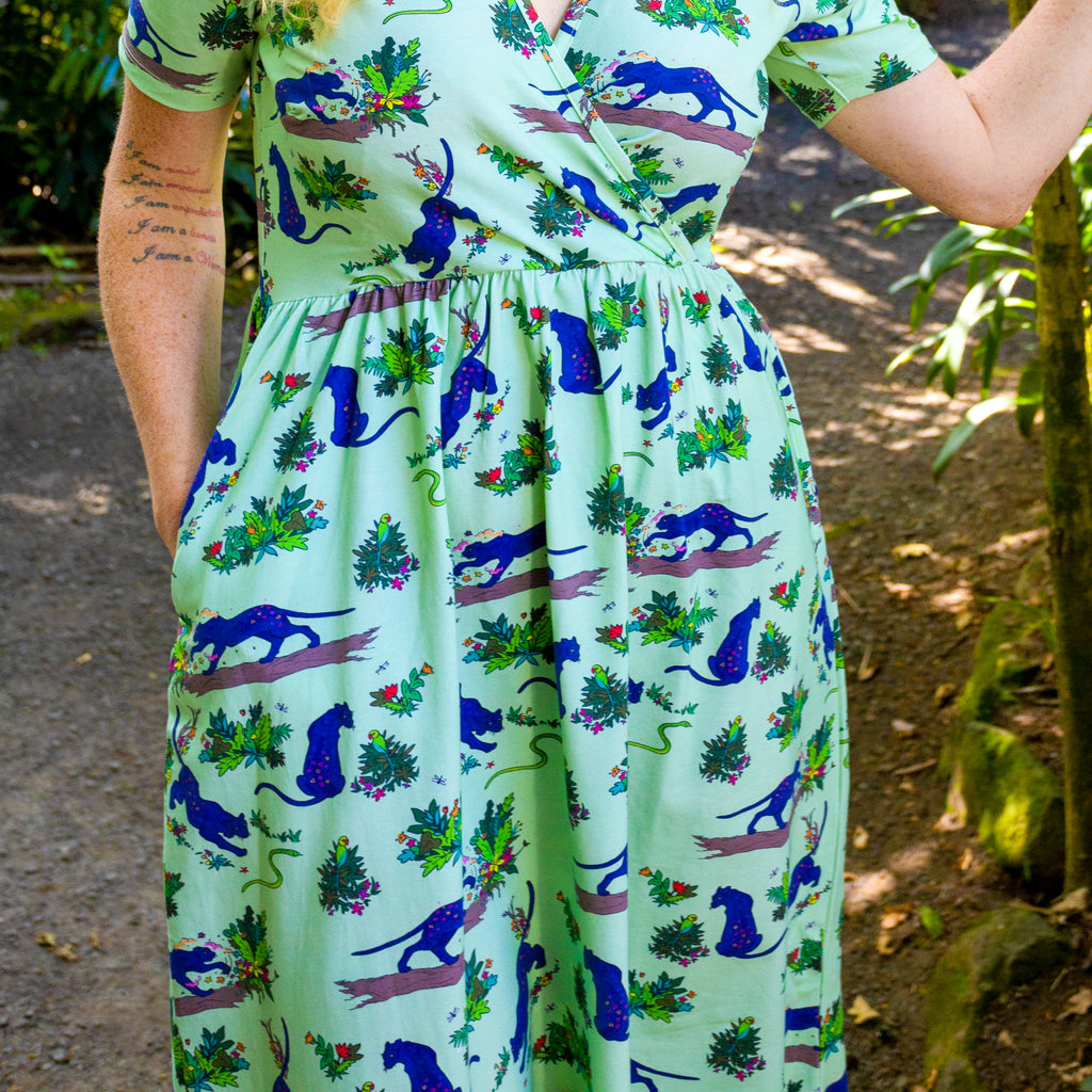 Flower Painting Panther | Coco dress
